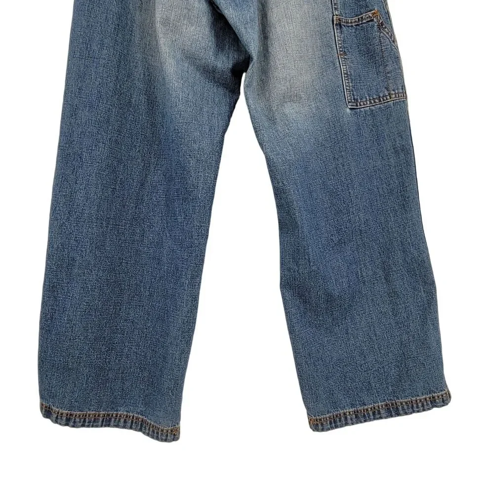 Old Navy Mens Relaxed Fit Button Fly Carpenter Jeans 36x31 Vintage